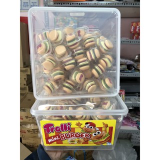 (HSD: 6/21) Kẹo dẻo Trolli Mini Burger của Đức, 1cái
