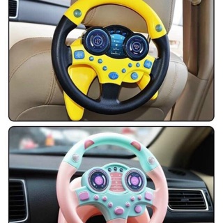 Đồ chơi vô lăng xe hơi. Em tập lái ô tô