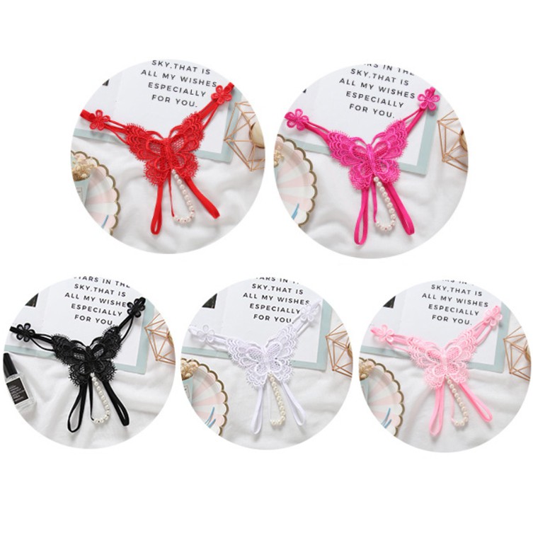 Quần lót lọt khe hạt cườm siêu sexy quyến rũ