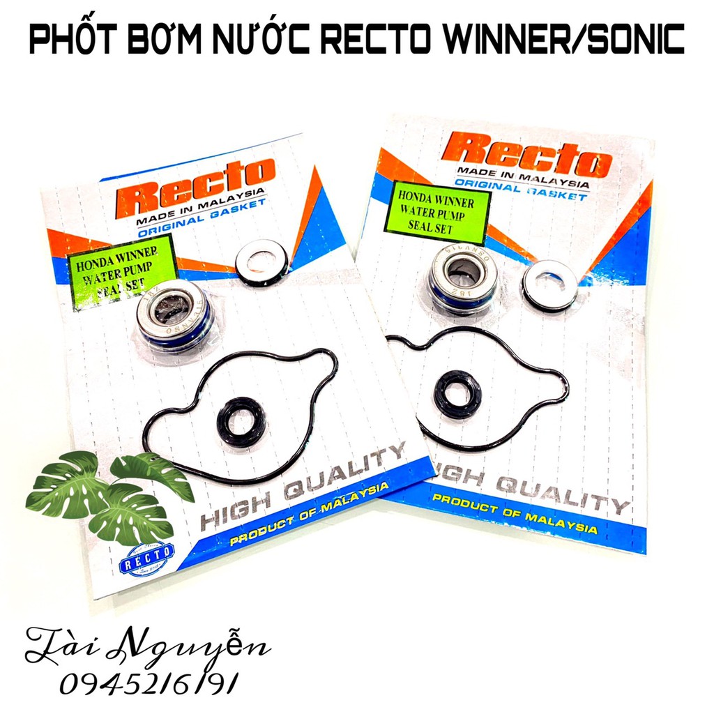 PHỐT BƠM NƯỚC RECTO WINNER/SONIC