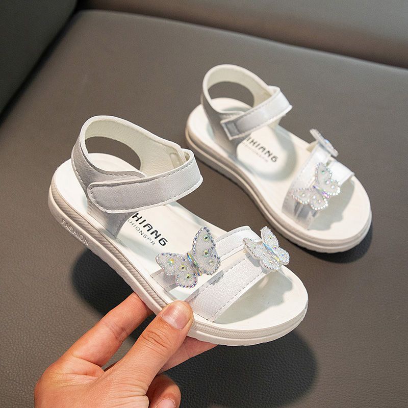 Giày Sandal Công Chúa Đi Biển Mùa Hè Phong Cách Mới 2022 Cho Bé Gái