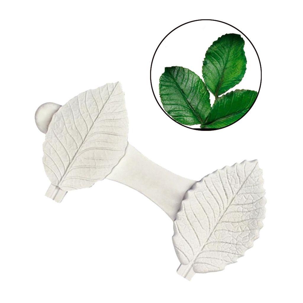 Khuôn Làm Bánh Bằng Silicone Hình Lá Hoa Hồng DIY