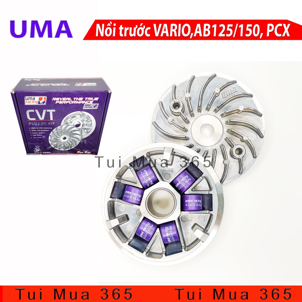 Nồi độ Uma Racing cho Honda Vario AirBlade 125 SHMode PCX Click125 Lead125 - Chén bi cánh quạt bi nồ