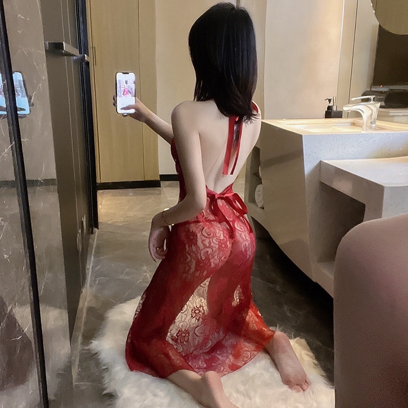 Q11.HCM - LL250 Cosplay hầu gái sexy Váy ngủ sexy ren phom dài quyến rũ - CÔ CHỦ NHỎ