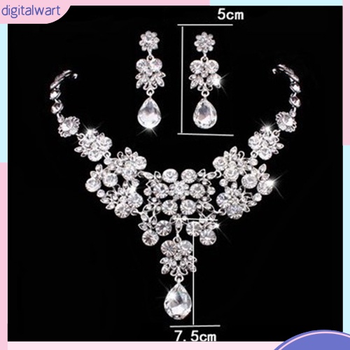 Bộ trang sức đính đá sang trọng cho nữ