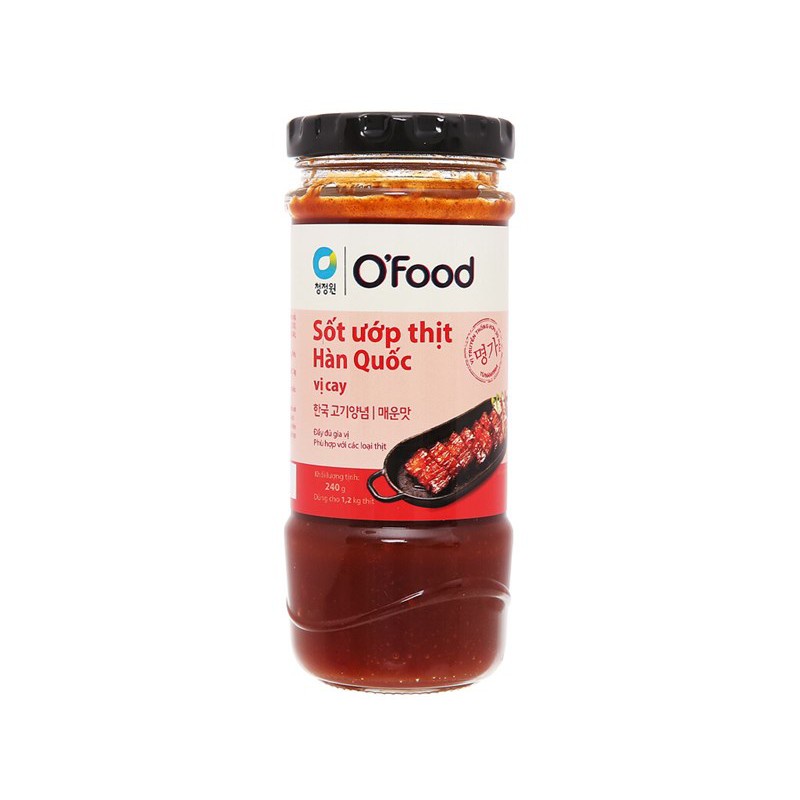 Sốt ướp thịt nướng hàn quốc o'food 240g