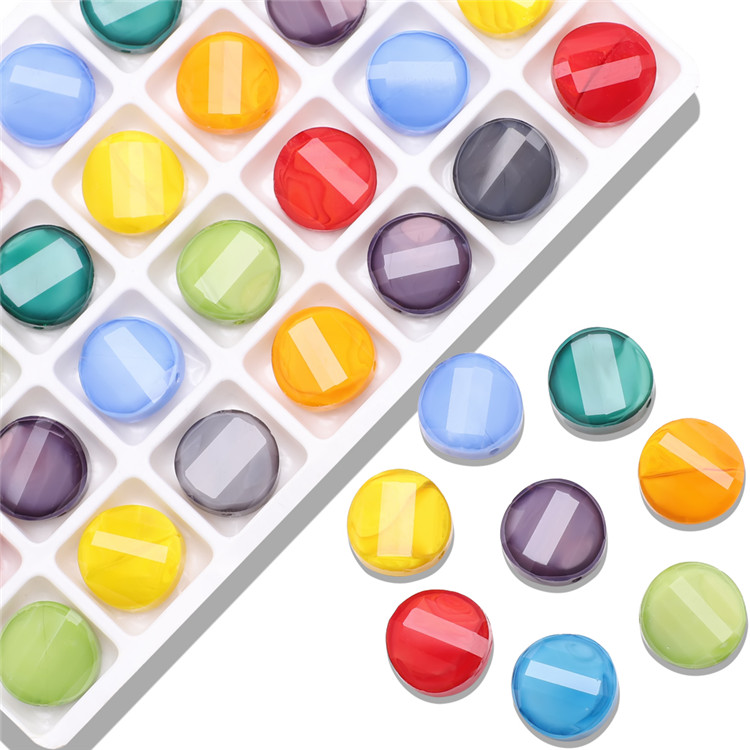 Set 10 Hạt Cườm Xỏ Lỗ 14mm Dùng Để Làm Đồ Trang Sức Thủ Công