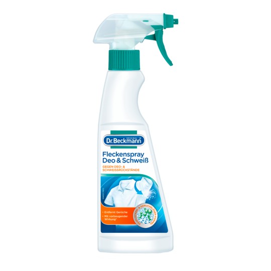 Chai xịt tẩy vết ố vàng khử mùi và mồ hôi trên quần áo Dr.Beckmann 250ml của Đức