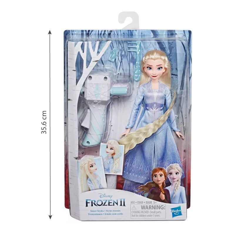 Đồ chơi Hasbro búp bê công chúa Elsa và bộ phụ kiện làm tóc Frozen 2 E7002