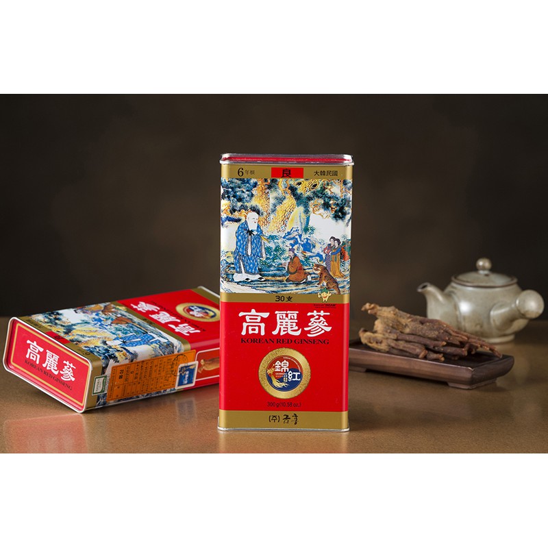 Hồng Sâm Nguyên Củ (hộp thiếc 10 củ)
