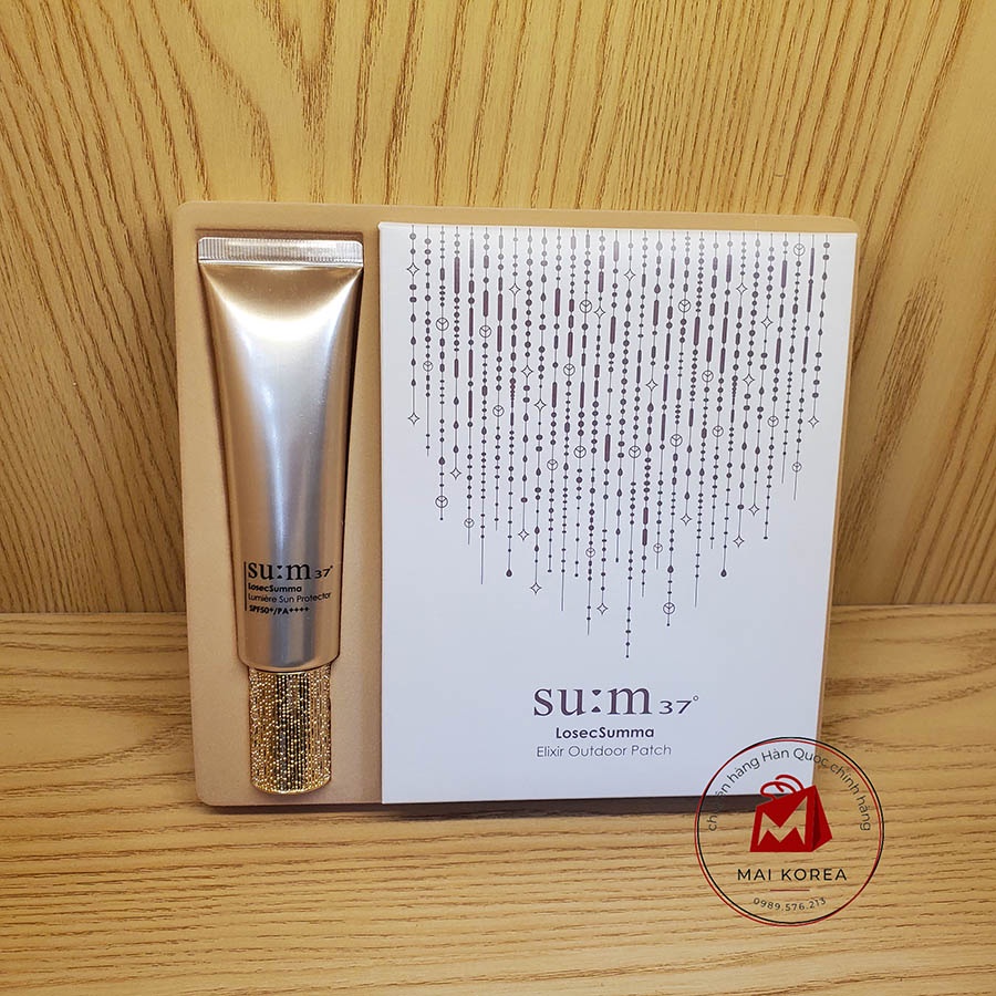 Set kem chống nắng Sum Losec Summa tinh chất vàng tái sinh cao cấp SPF50 PA++++ 50ml