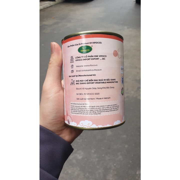 Vải Thiều Ngâm Đường VIFOCO 565gr