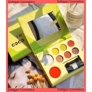 Phấn mắt DIKALU Coco Venus 8 ô Tone Xanh Bơ