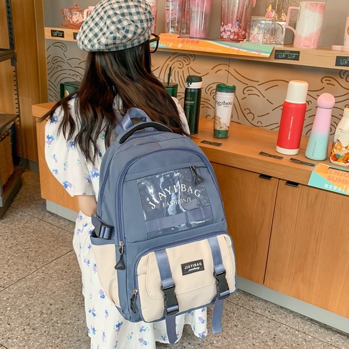 balo nam nữ đi học giá rẻ đẹp ZIME cặp đi học nam nữ thời trang dễ thương phong cách đeo vai trẻ trung