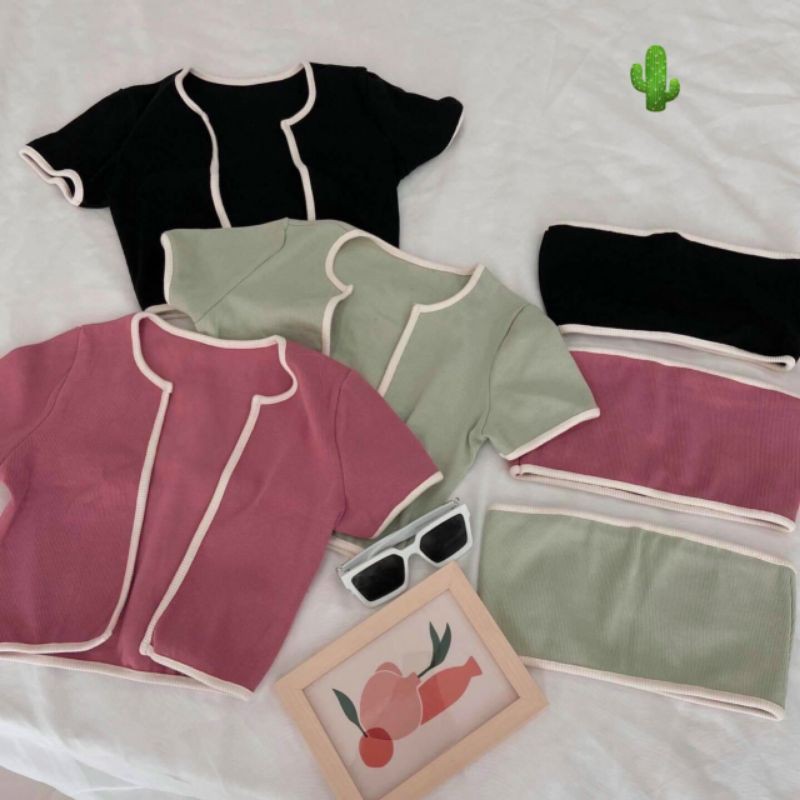 Sét Áo kiểu 2 in 1 siêu đẹp (B.C
