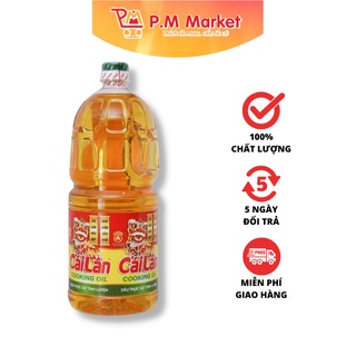 Dầu thực vật tinh luyện cái lân 2 lít, dầu ăn cái lân - p.m market