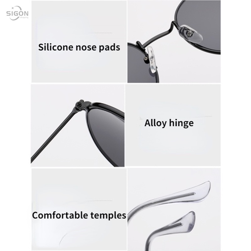 Kính mát gọng tròn nhỏ phong cách Harajuku thời trang trẻ trung