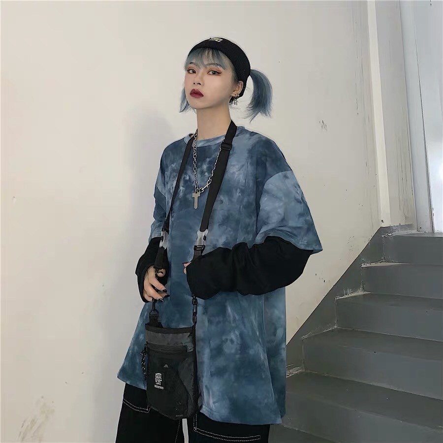 (Tặng Kèm Nước Hoa Mini) Áo Thun Tay Ngắn Dài Kết Hợp Theo Phong Cách Hàn Quốc | BigBuy360 - bigbuy360.vn