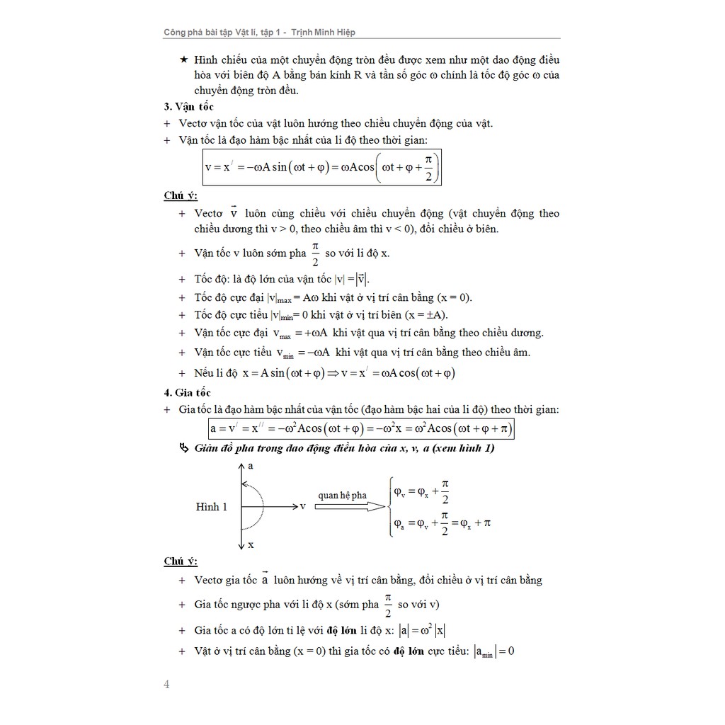 Sách Công Phá Bài Tập Vật Lí dao Động Cơ Tập 1