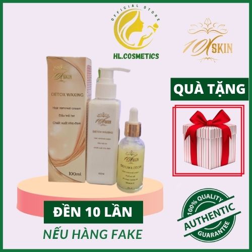 Kem Tẩy Lông DETOX WAXING Triệt Lông Tận Gốc 10xskin - [HL - Cosmetics]