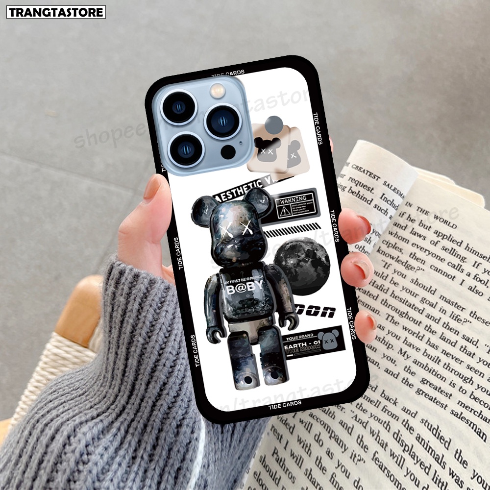 Ốp Iphone 13 13 Pro 13 Pro Max 13 Mini in hình gấu Bearbrick,Mountain,xanh,đen,đỏ giá rẻ