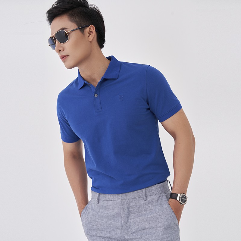 Áo Polo Nam Trơn 1 Màu, Có Cổ Chất Cotton 100% - SỢI ĐAN 40 Cao Cấp, Áo Phông Nam Thêu Logo Venisce | BigBuy360 - bigbuy360.vn