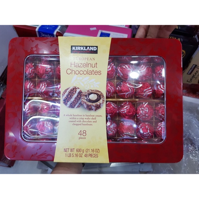❄❄Socola Kirkland Signature European Hazelnut Chocolates bọc hạt phỉ 48 viên [date 9/2020]