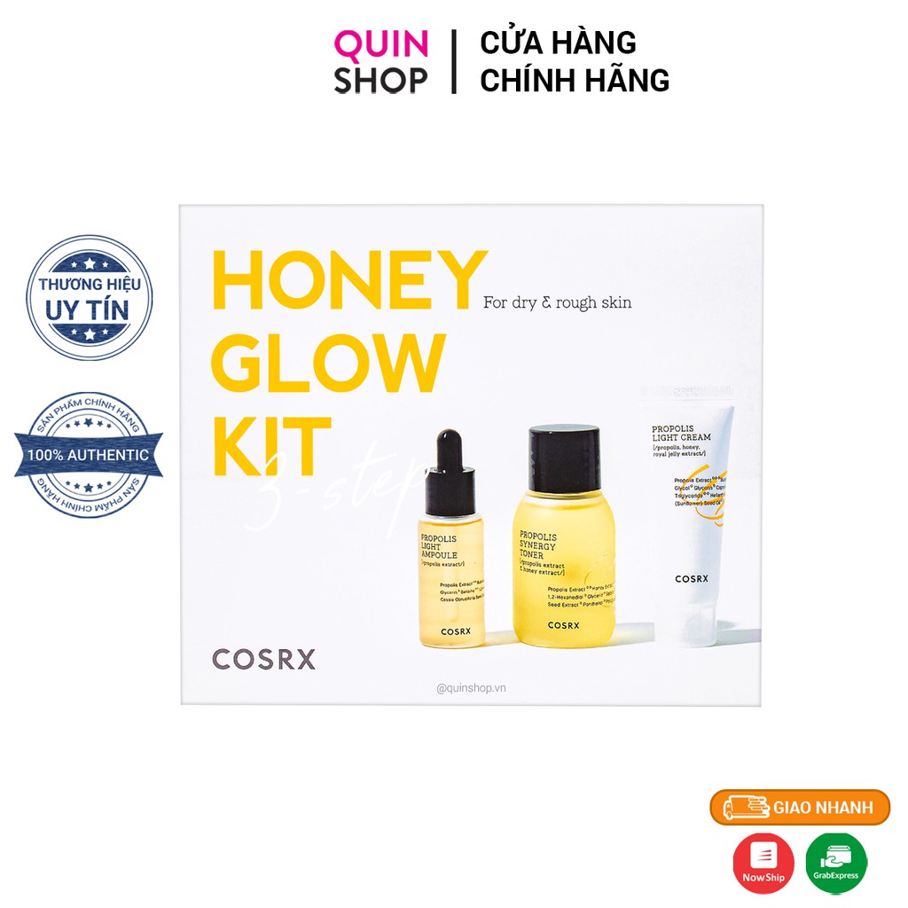 Combo Dịu Da, Chống Lão Hóa Cosrx Honey Glow Kit