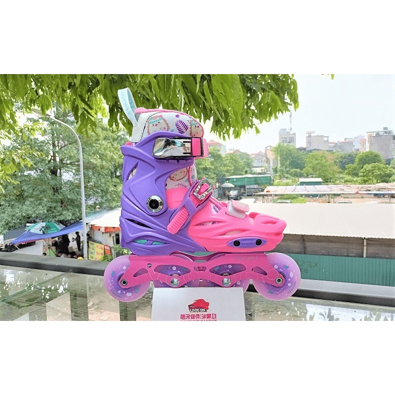 Giày Patin Trẻ Em COUGAR Centosy Joy Kid  Phiên Bản Giới Hạn 2022, 8 Bánh Đèn Phát Sáng, Tặng Kèm Phụ Kiện + Khoá H