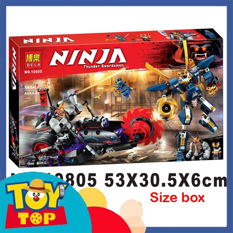 Đồ chơi lắp ráp ninjago xe máy mô tô lưỡi đao robot chiến giáp mech samurai X Killow xếp hình Tank 10805 mô phỏng 70642