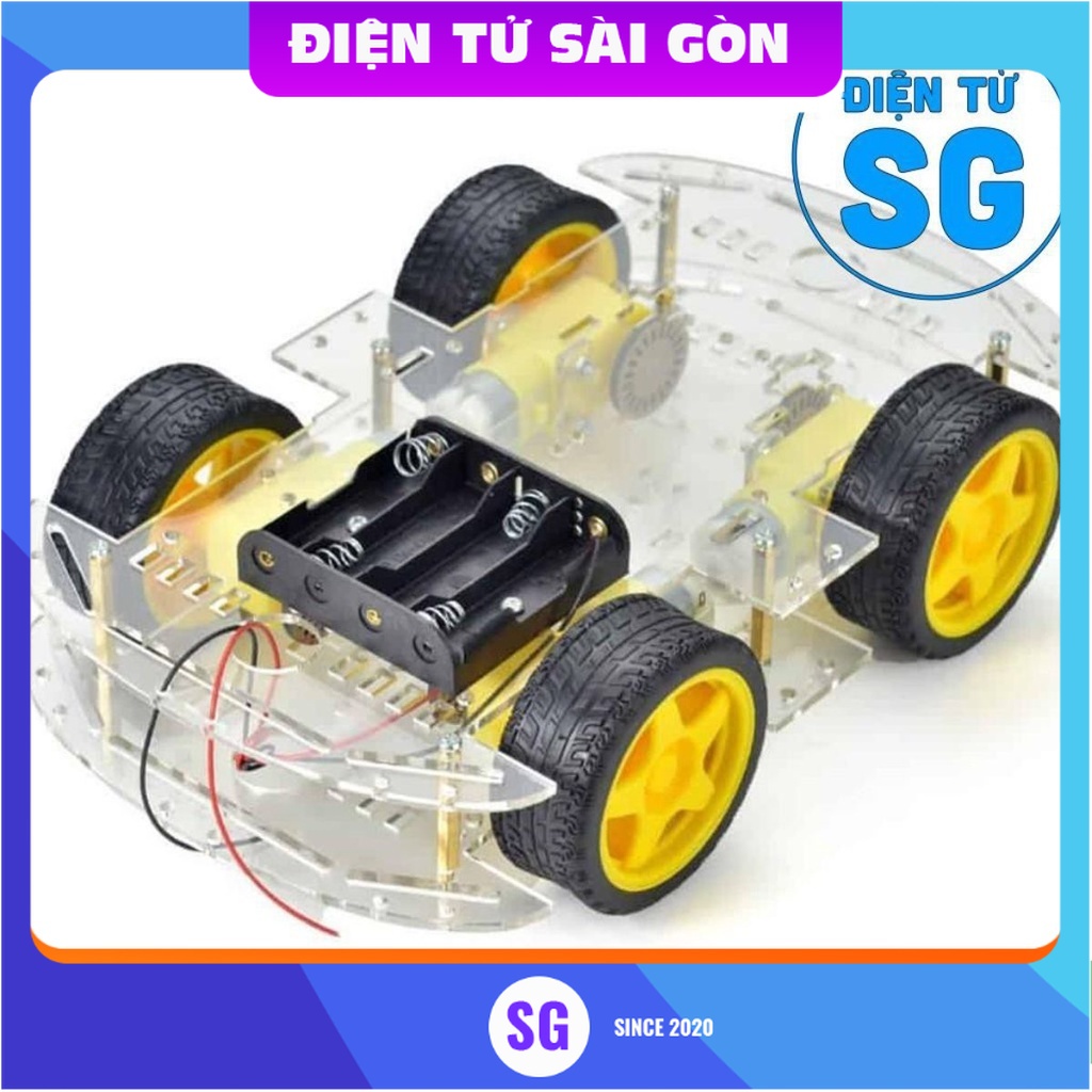 Khung xe robot 2 tầng 4 bánh - ZN5I