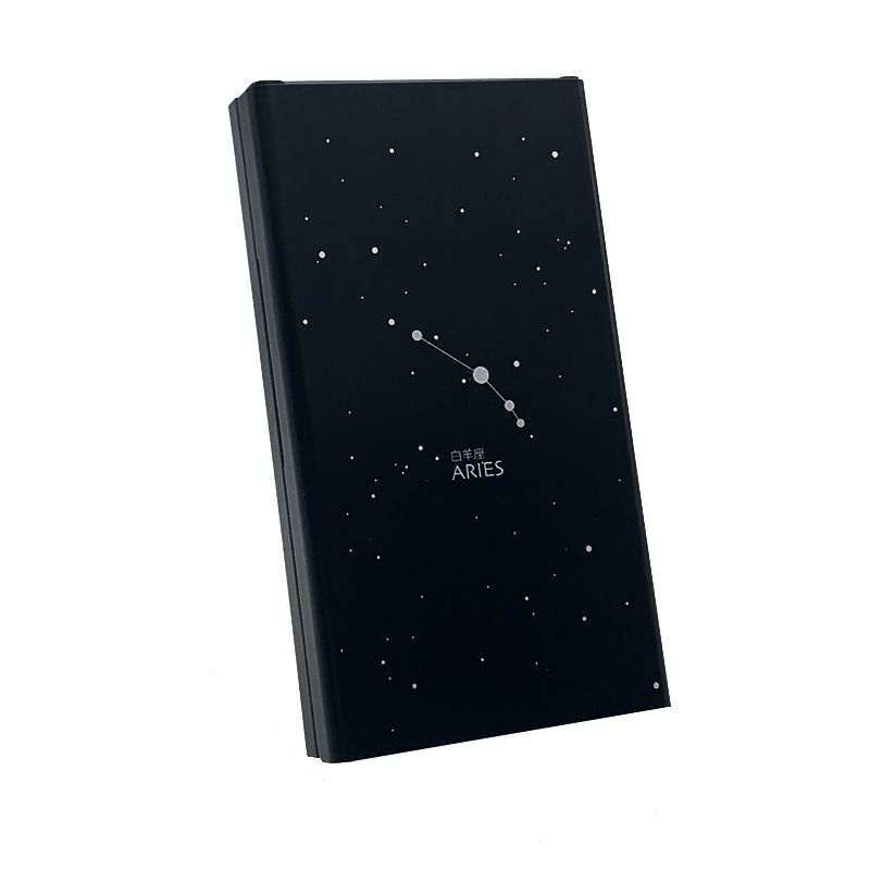 Set 20 Hộp Đựng Thuốc Lá Nắp Trượt Siêu Mỏng Bằng Hợp Kim Nhôm Màu Đỏ Đen Ốp