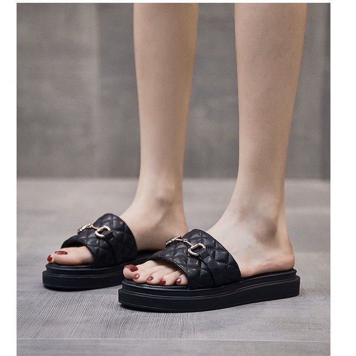 Dép Bánh Mỳ Nữ Đế 3CM QUAI NHÚN Thời Trang Hottrend 2023