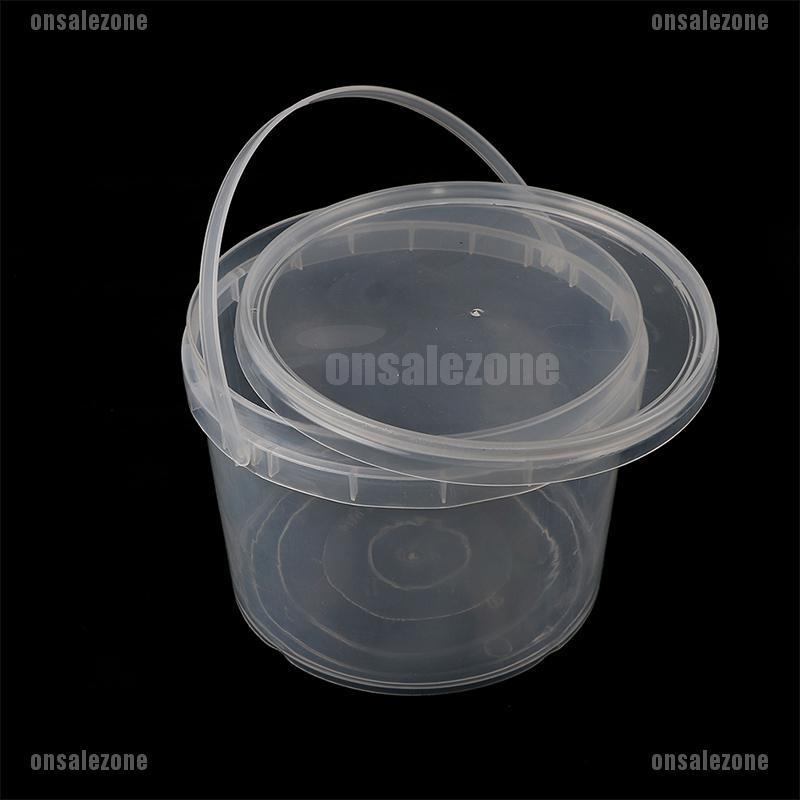 4 Xô Nhựa Trong Suốt Đựng Thực Phẩm Và Đồ Thủ Công