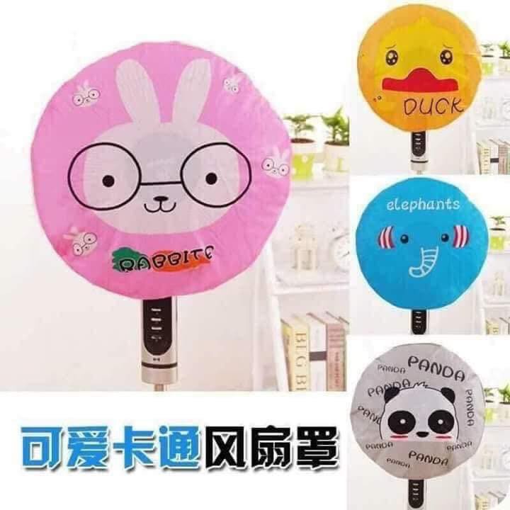 TÚI BỌC QUẠT CUTE giúp đỡ bụi bẩn (ngẫu nhiên hình)