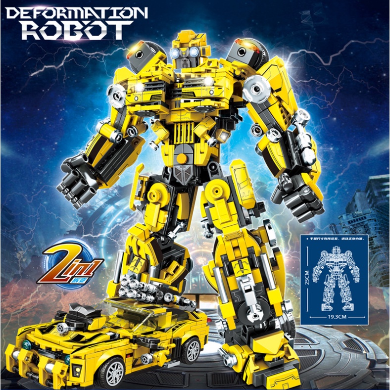 BỘ ĐỒ CHƠI XẾP HÌNH ROBOT Transformer BUMBLEBEE - Lắp Ráp Robot Người Máy Biến Hình