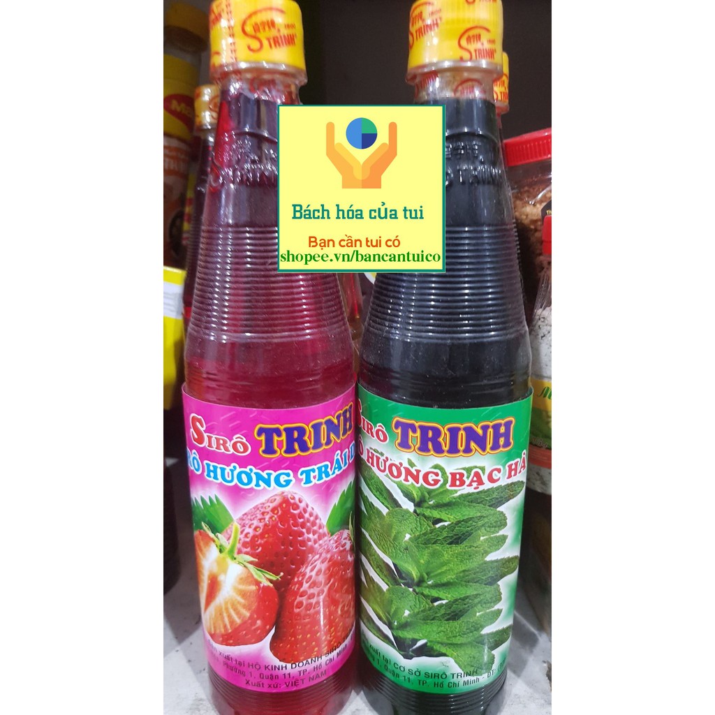 Si rô chai 600ml