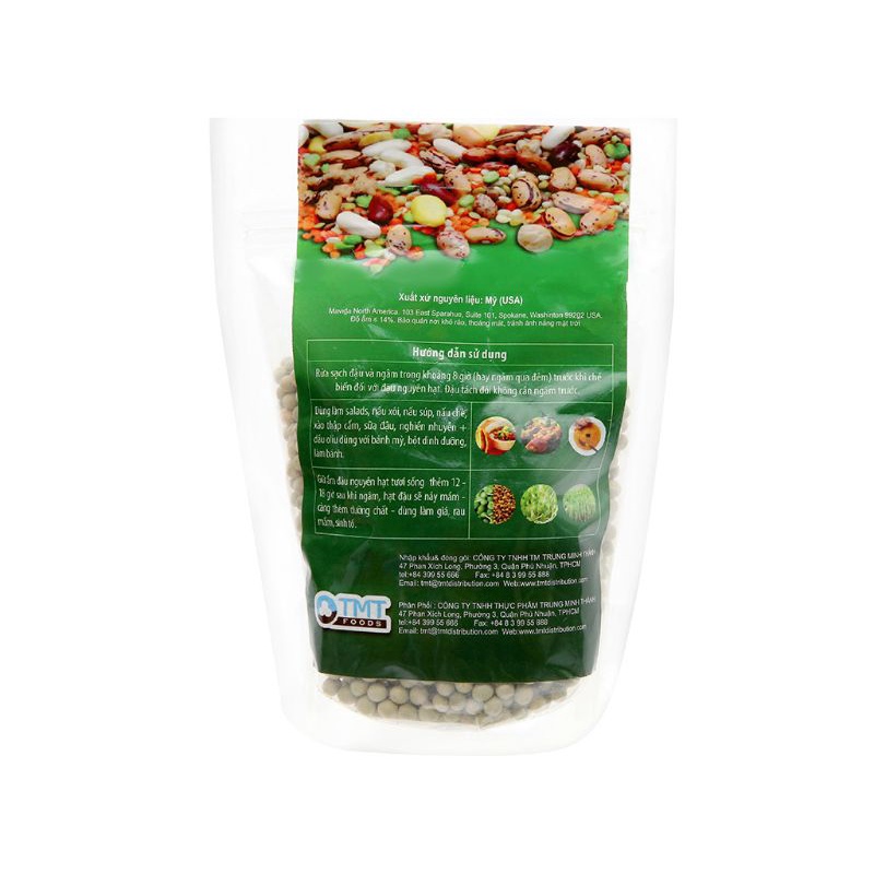 Đậu Hà Lan xanh nguyên hạt TMT Foods 500g