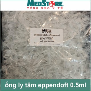 Combo 500 ống ly tâm Eppendorf các size 0.5ml, 1,5ml, 2ml