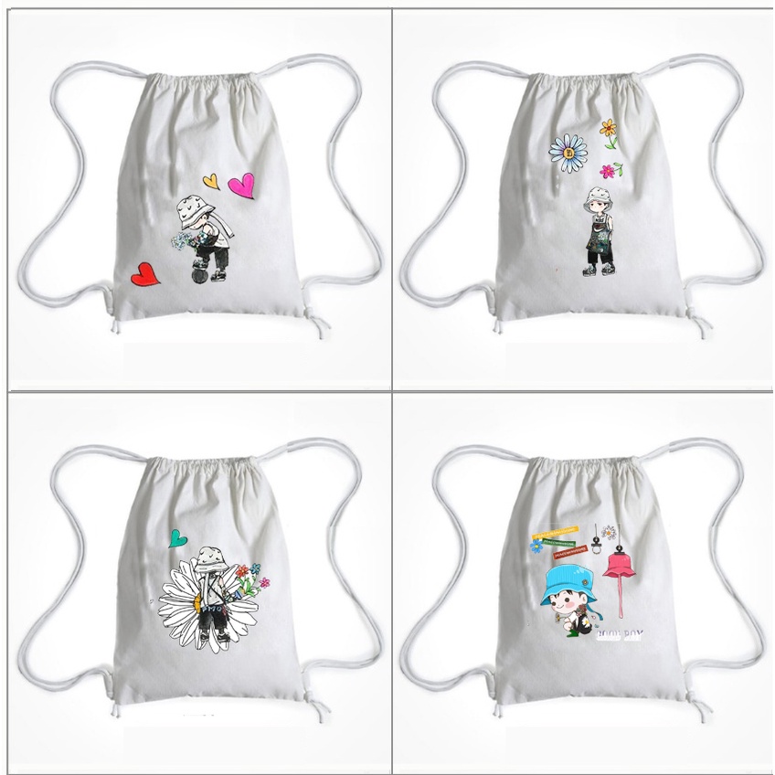 Balo Dây Rút hoa cúc BLRI22 Túi Rút hoạt hình thời trang cute dễ thương idol