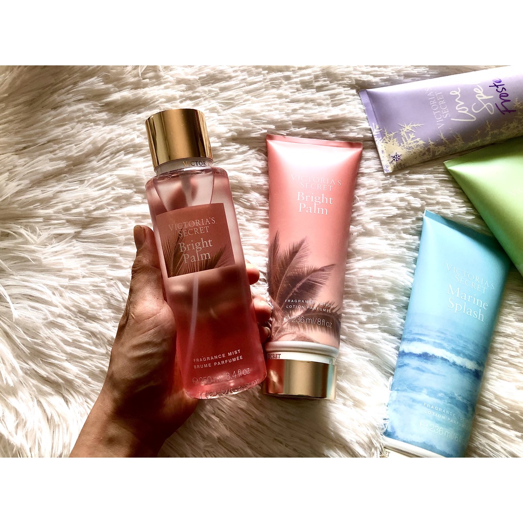 [FREESHIP EXTRA] - 🌹🌹BODY MIST - Xịt thơm Bright Palm Victoria's Secret 250ML 💥💥 | Thế Giới Skin Care