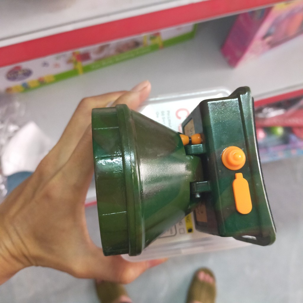Đèn pin đội đầu siêu sáng , ánh sáng vàng có thời gian sáng liên tục từ 5-10 tiếng