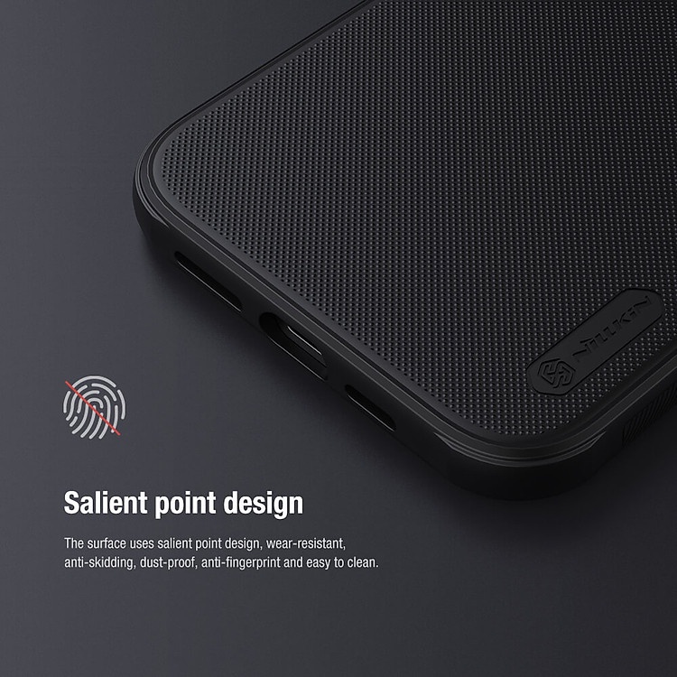 Ốp lưng sần chống sốc Nillkin Super Frosted Shield Pro cho iPhone 13 Pro Max - hàng nhập khẩu