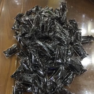 Túi 20 dây chun đen buộc tóc loại siêu dày siêu dai