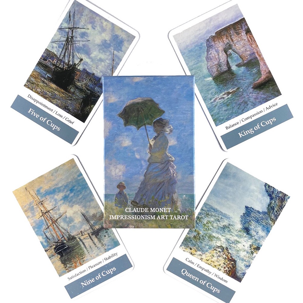 [Mã LIFEXANH03 giảm 10% đơn 500K] Bộ Bài Claude Monet Imperssionism Art Tarot 78 Lá Bài SB66