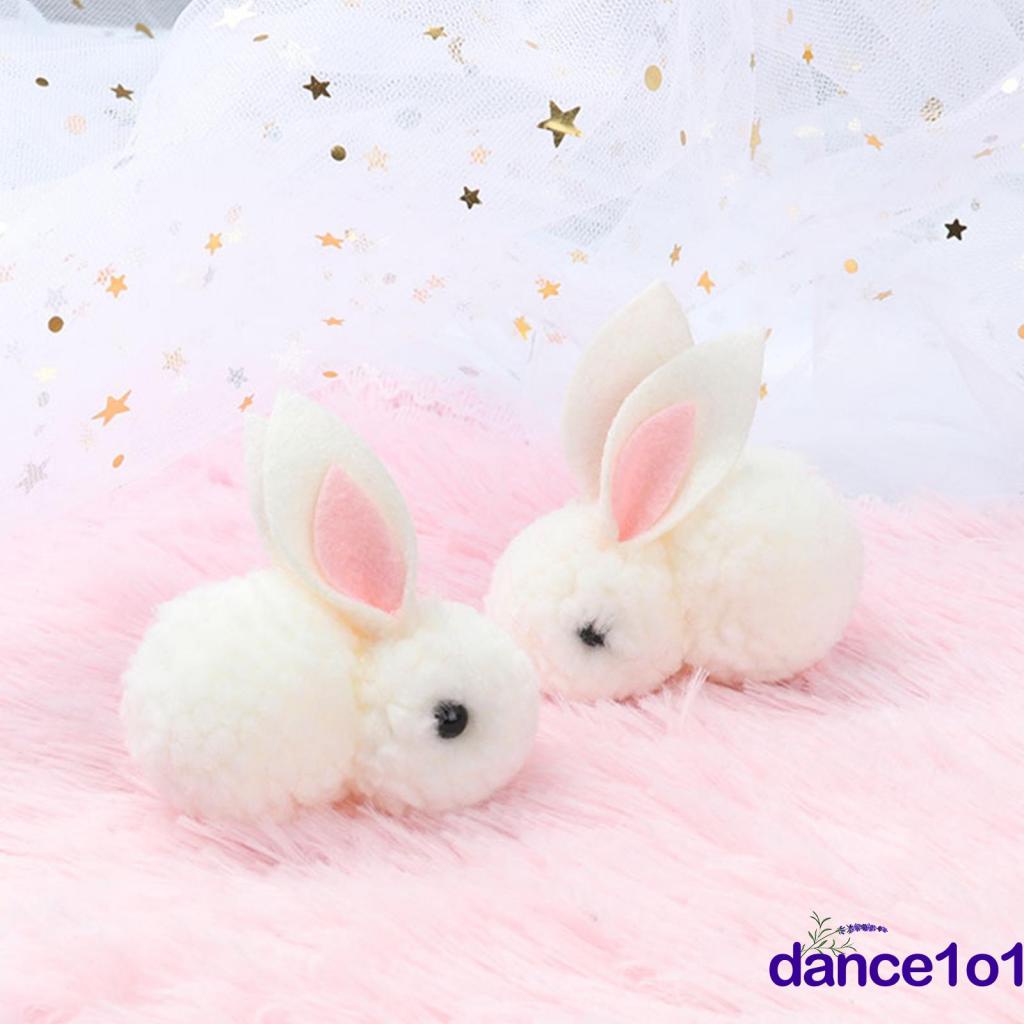 Kẹp tóc hình thỏ hoạt hình nhồi bông dễ thương cho nữ