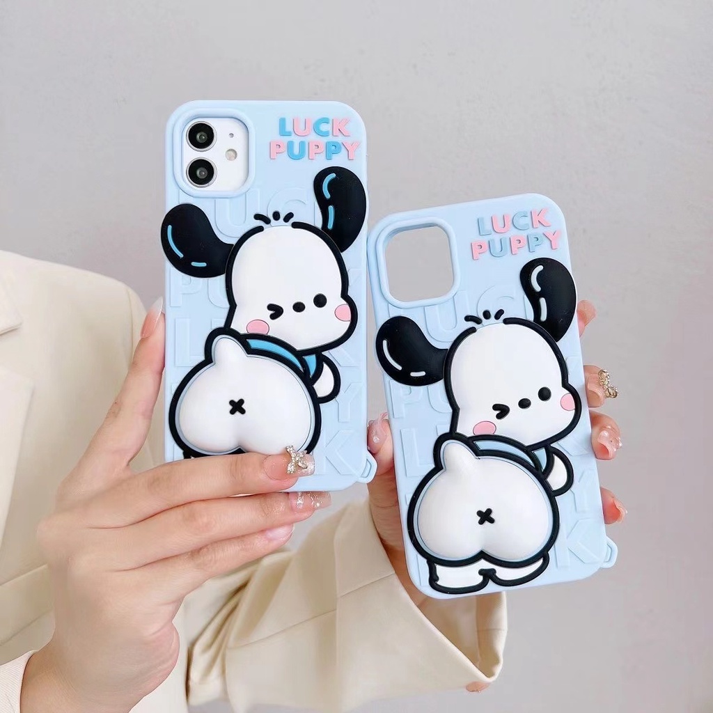 Ốp Điện Thoại Mềm Chống Rơi Họa Tiết Cún Chiapa Hoạt Hình Cho iPhone 11 / 12 / 12PRO MAX / 13PRO MAX / 7 / 8Plus