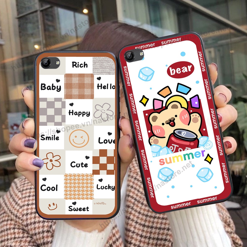 Ốp lưng Vivo Y81 / Y83 / Y71 trái tim hình gấu cute cá tính, giá rẻ, cực bền