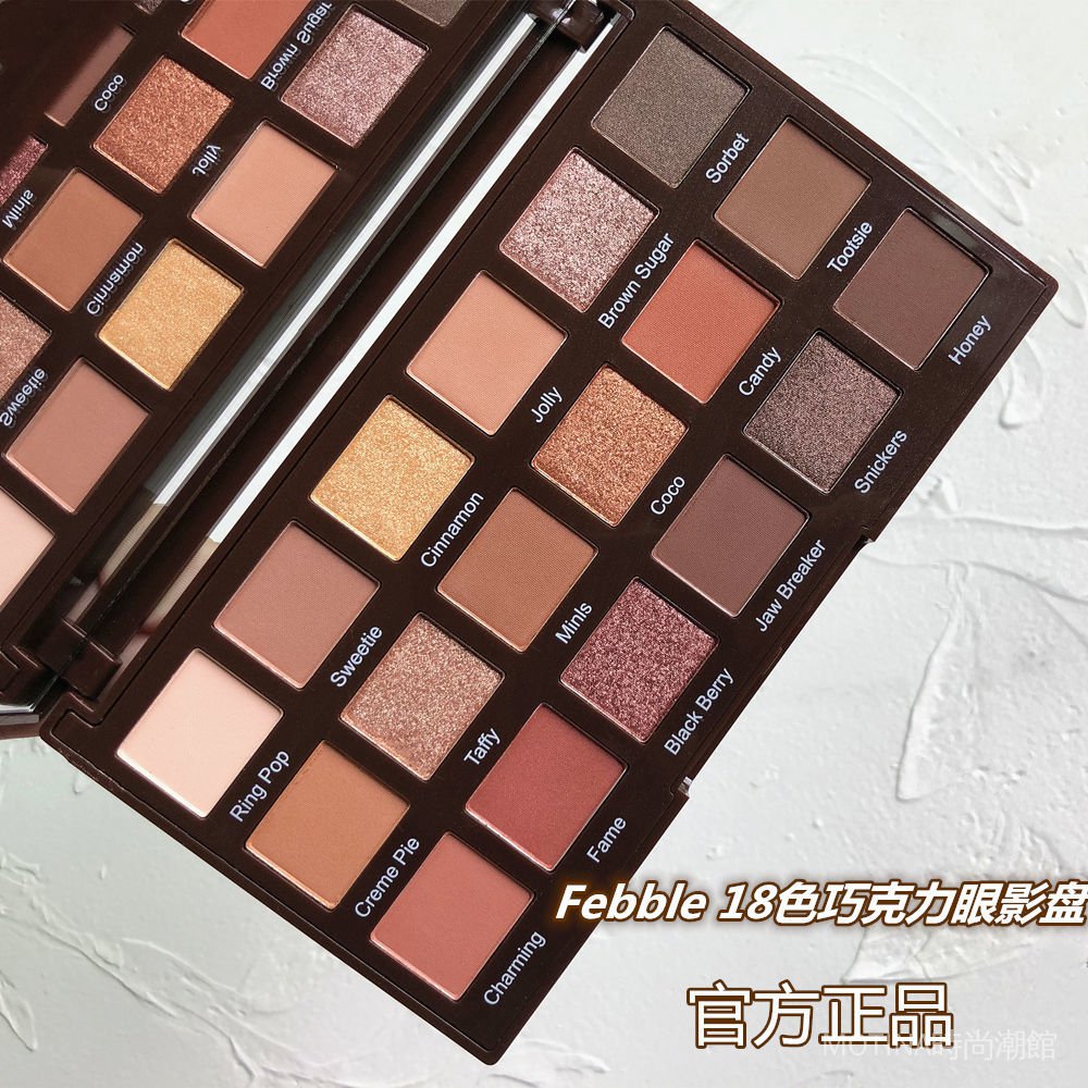 (Hàng Mới Về) Bảng Phấn Mắt Febble 18 Màu Sắc Hiệu Ứng Lì / Ánh Nhũ Kết Hợp Thời Trang | BigBuy360 - bigbuy360.vn