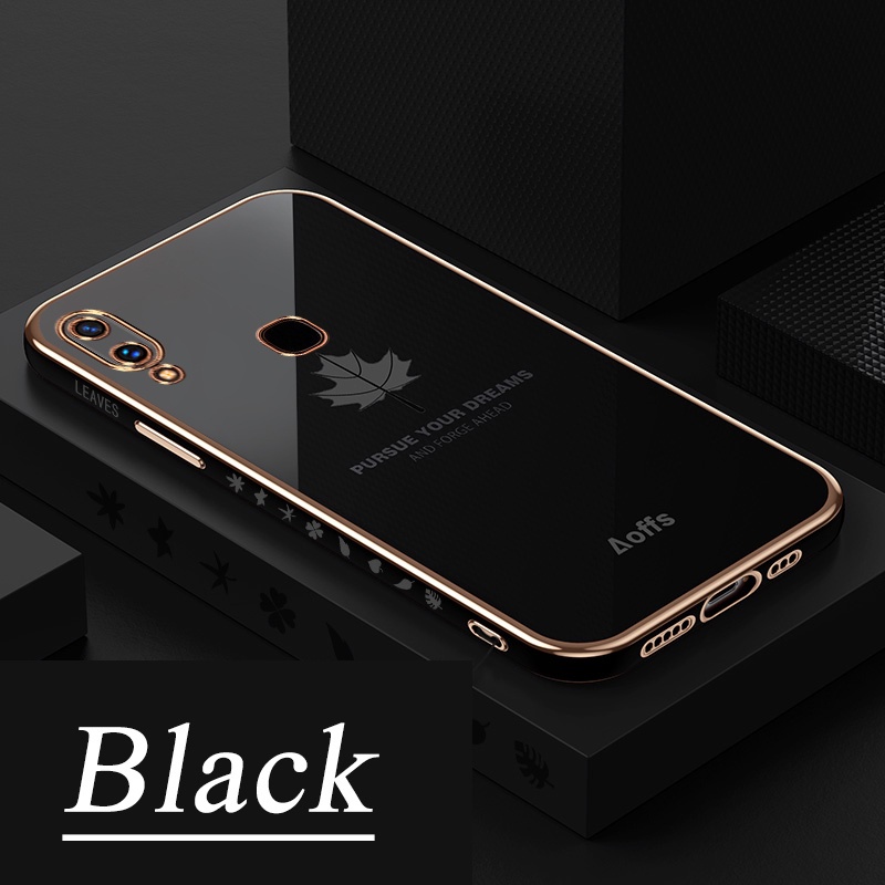 Ốp điện thoại in họa tiết lá phong cho Vivo 1935 1938 1901 1902 1904 1906 V2025 V2024